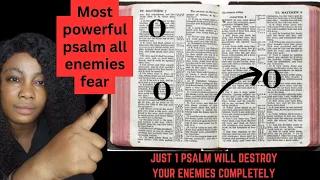 1 PSALM will end all enemies and make them cry for forgiveness - Return evil to sender