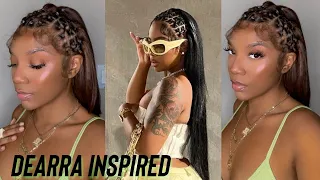Dearra Inspired Hair Tutorial . rubber band hairstyle