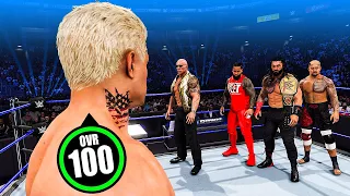 100 OVR Cody Rhodes vs The Bloodline!