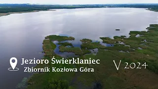 Jezioro Świerklaniec - podróż dookoła zbiornika w 4K. Zbiornik Kozłowa Góra z drona.