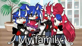 My family//gcmm//glmm//music video//gacha club//