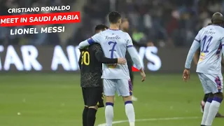 Cristiano Ronaldo meets Messi, Neymar and Mbappe inside the tunnel