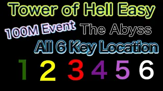 Tower of Hell Easy - How to Get The abyss Badge ( Event Ended )