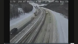 Spun Out Vehicles Force I-70 Closure Heading East