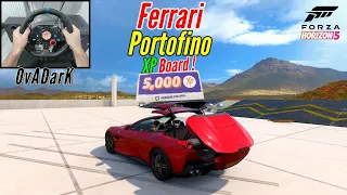 Ferrari Portofino BULLSEYE ~ Forza Horizon 5 / Steering Wheel & Shifter Logitech G29 #SHorts