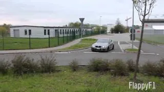 BMW M3 E92 Frozen Grey - Drifting! Great V8 Sound!