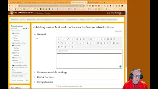Adding a Text and Media (label) to your Moodle Course