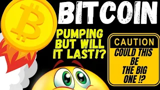 BITCOIN PUMPING but WILL IT LAST!? BTC TA charts Crypto price prediction, analysis, news, trading