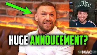 Conor McGregor Teases HUGE Announcement! Wants Diaz Trilogy? BMF Title? REACTION