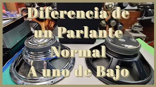 COMO DIFERENCIAR UN PARLANTE DE BAJO DE UNO NORMAL