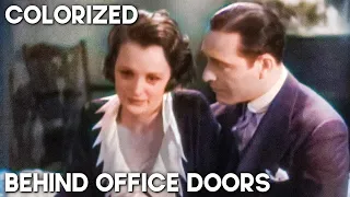 Behind Office Doors | COLORIZED | Mary Astor | Drama Movies | Classic