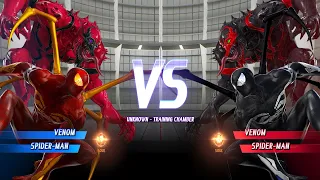 Red Venom and Red Spider-man VS Venom and Black Spider-man - Marvel vs Capcom Infinite