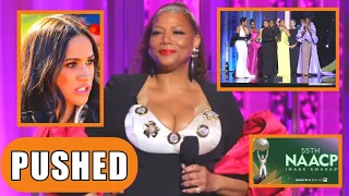 Queen Latifah PUSHED Meghan Away At  NAACP Award 2024 Stage: YOU DON'T DESERVE NO HONORS, LEAVE NOW