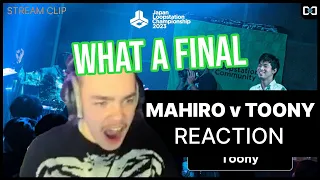 WORLD CHAMP REACTS - MAHIRO vs Toony | Japan Loopstation Championship 2023 | Final