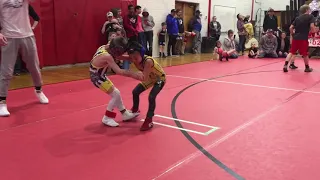 Youth Wrestling 6 year old going beast mode slamming down