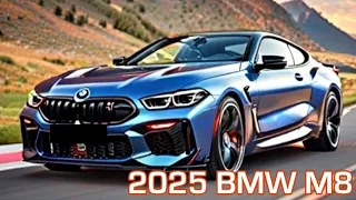 "New Brand 2025 BMW M8 Competition Facelift Official Reveal _ First Look! interior/ Wild Sport Coupe