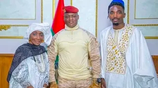 Le capitaine Ibrahim Traoré a reçue au Palais présidentiel Aïcha_Koné en compagnie de son fils Baba
