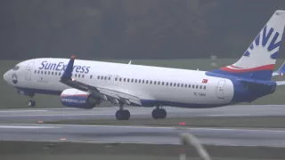 Sunexpress 737-800 TC-SNV Landing Hamburg Airport
