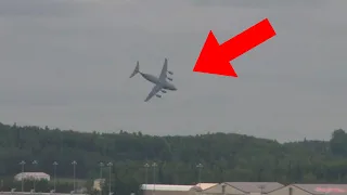 A Plane Turning on Its Reverse Thrusters in the Middle of a Flight