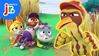 Belching Bird Showdown 💥🐦 The Creature Cases | Netflix Jr