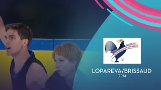 Lopareva/Brissaud (FRA) | Ice Dance RD | Internationaux de France 2021  | #GPFigure