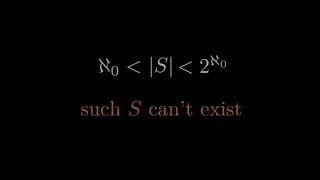 You can't find such a set | Continuum Hypothesis