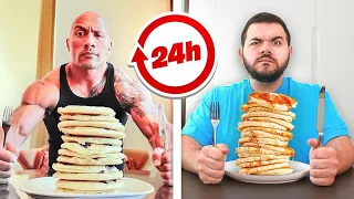 Eating & Training like THE ROCK for 24hrs...