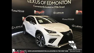 White 2019 Lexus NX 300 F Sport Series 3 Review - North Edmonton, Alberta