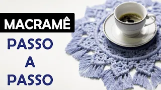 MACRAMÊ PASSO A PASSO | MINI SOUSPLAT |TUTORIAL #tutorialmacrame #macrameparainiciantes