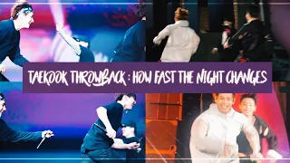 taekook throwback : how fast the night changes || taekook chasing each other || taekook moments