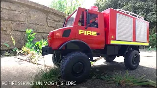 RC FIRE SERVICE UNIMOG 1/16  LDRC