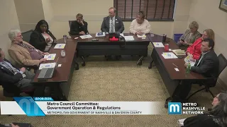 02/06/24 Metro Council Committee: Government Operations & Regulations