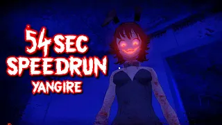 54sec SPEEDRUN (Yangire Mode) Saiko No Sutoka (No Glitches)