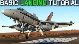 Land Any Jet In DCS World! | Basic Landing Tutorial in the F/A-18C Hornet