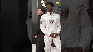 Lil Nas X Joins Jack Harlow on the Grammys Red Carpet #shorts