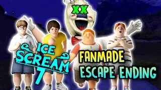 ICE SCREAM 7 ESCAPE ENDING SCENES | ICE SCREAM 7 FANMADE VIDEO #2