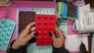 (part 1) HOW TO USE COLORED HOT GLUE, IN SILICONE MOLDS! COME CHECK IT OUT!!!