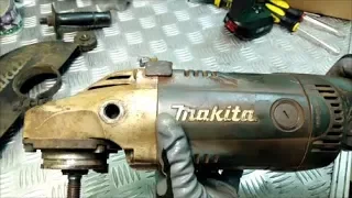 Angle grinder MAKITA GA9020S sparked and does not turn on, how to replace the rotor