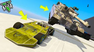 GTA 5 ONLINE 🐷 AUTO RAMPA VS CARRO ARMATO !!! 🐷FACE TO FACE PIANO FORTE🐷 DAJE !!!