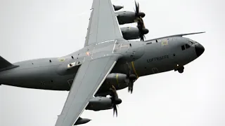 4Kᵁᴴᴰ Awesome Low Level Display Airbus A400M German Air Force @ NATO Days 2022