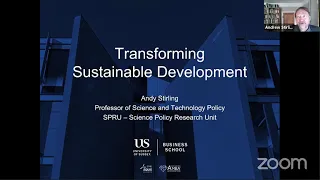 Transforming Sustainable Development with Professor Andy Sterling