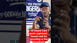 V8 Sound Card ports explained.Sound card for recording or live broadcast| #v8soundcard #shorts