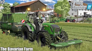 MOWING & PICKING UP GRASS, FEEDING COWS│THE BAVARIAN FARM │FS 22│7