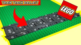 How to Ballast LEGO Train Track LEGO TRAIN BALLAST Guide curved LEGO train track ballast