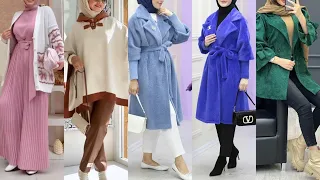 موضة خريف 2023/2024🌟موديلات ألبسة نسائية للمحجبات شتوية modest clothing/hijab style/modest fashion