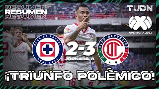 Resumen y goles | Cruz Azul 2-3 Toluca | Liga Mx Apertura 22 -J8 | TUDN