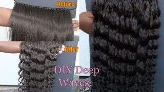 DIY Deep Waves Using Straight Braiding Hair | Dilias Empire.