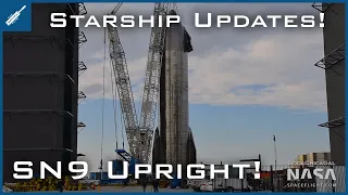 SpaceX Starship Updates! SN9 Upright & Rollout Delayed, SN8 Cleanup! TheSpaceXShow