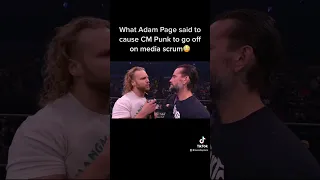 Adam Page said THIS to make CM Punk angry!