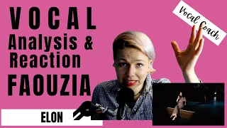 Faouzia - Elon Vocal Coach Reaction & Analysis - LIVE Stripped Concert